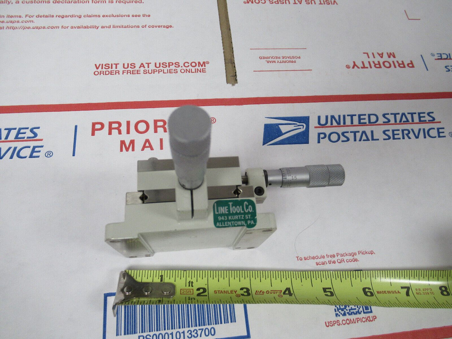 OPTICAL LINE TOOL CO. STAGE B RH MICROMETER LASER OPTICS AS PICTURED &W7-B-41