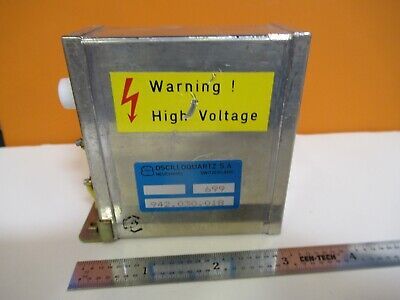 OSCILLOQUARTZ SWISS HIGH VOLTAGE POWER SUPPLY CESIUM CLOCK AS PICTURED #P7-A-03