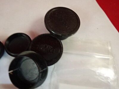 FOR PARTS MICROSCOPE PART LOT PLASTIC OBJECTIVE CAPS AS IS BIN#T1-B-11