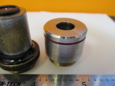 LOT LENSES OBJECTIVE OPTICS MICROSCOPE PART AS PICTURED &1E-C-92