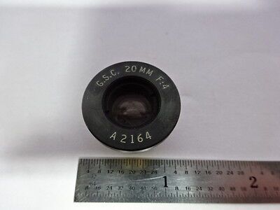 G.S.C. 20 mm F:4 LENS OPTICS MICROSCOPE EYEPIECE OPTICAL OCULAR &AC-17