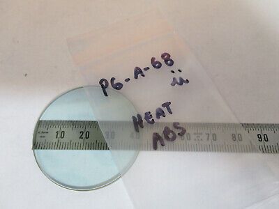 OPTICAL HEAT ABSORBING GLASS FILTER MICROSCOPE PART OPTICS AS PICTURED &P6-A-68