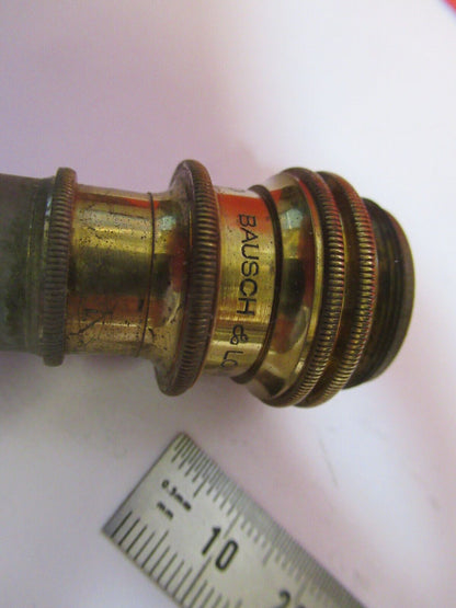 BAUSCH LOMB 1.9mm ANTIQUE BRASS OBJECTIVE MICROSCOPE PART AS PICTURED Y7-B-16