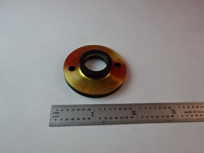 ZEISS GERMANY BRASS MOUNTED LENS IN35 MICROSCOPE PART AS IS #Q3-A-54