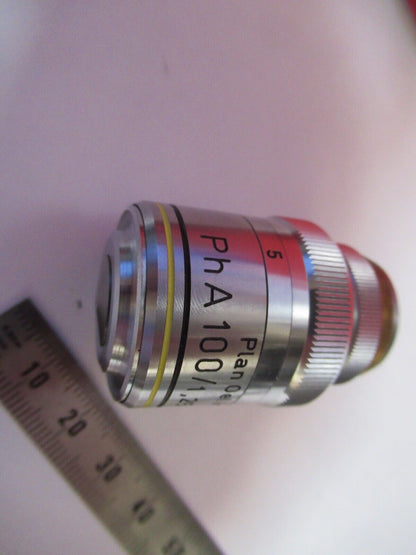 REICHERT AUSTRIA PH IRIS 100X /160 OBJECTIVE MICROSCOPE PART AS PICTURED Q2-35