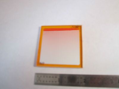 OPTICAL WEIRD FILTER ORANGE LASER OPTICS BIN#3K-50 ii