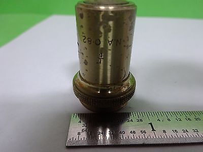 MICROSCOPE PART VINTAGE OBJECTIVE BAKER LONDON 1/6 OPTICS AS IS BIN#H7-A-08