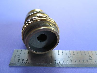 VINTAGE LEITZ WETZLAR BRASS MICROSCOPE PART OBJECTIVE WITHOUT OPTICS BIOL AS IS