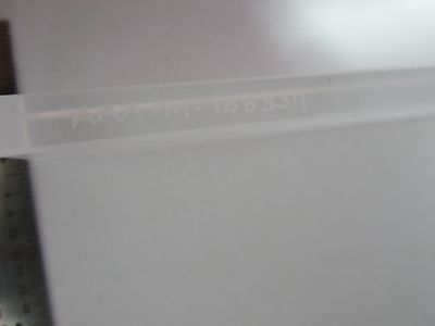 OPTICAL SPECIAL PRECISION GLASS SLAB POLISHED + FROSTED LASER OPTICS BIN#36-21