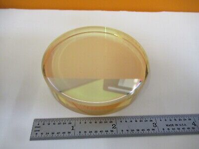 OPTICAL FLAT COATED 3" DIAMETER ZERODUR LASER OPTICS AS PICTURED &16-A-05