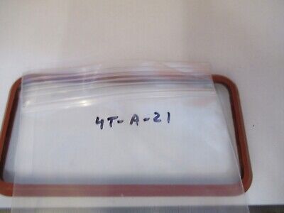 OPTICAL MIL SPEC THICK GLASS WINDOW SILICONE GASKET OPTICS AS PICTURED &4T-A-21