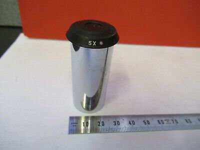 BAUSCH LOMB 5X EYEPIECE LENS OPTICS VINTAGE MICROSCOPE PART AS PICTURED &FT-5-M