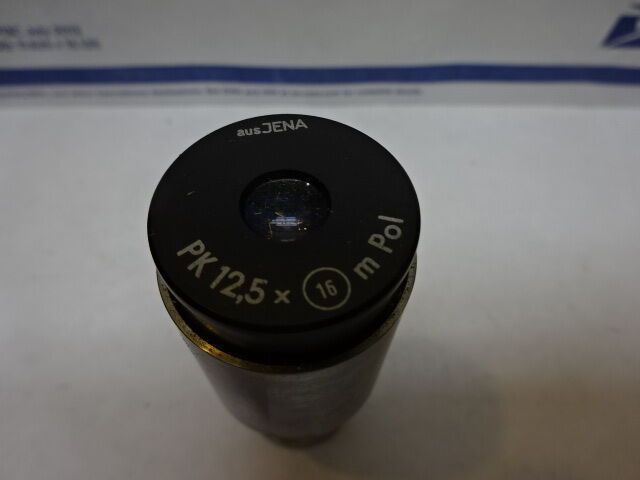 FOR PARTS MICROSCOPE PART AUS JENA EYEPIECE PX12.5X POL OPTICS AS IS #82-41