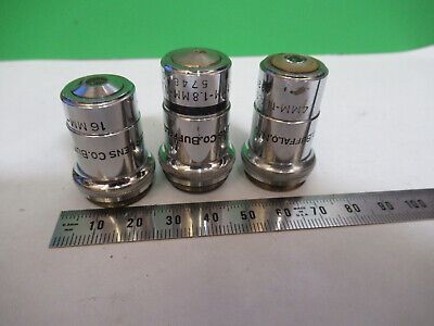 AO SPENCER LOT 3 ea OBJECTIVE 10X 44X 95X  MICROSCOPE PART AS PICTURED &3-C-09