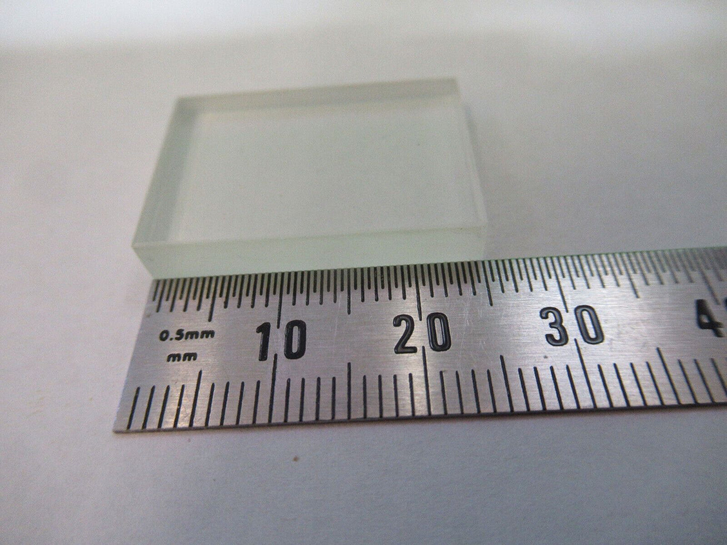 OPTICAL RECTANGULAR LENS FLAT POLISH-DULL SIDES OPTICS AS PICTURED Z5-C-30