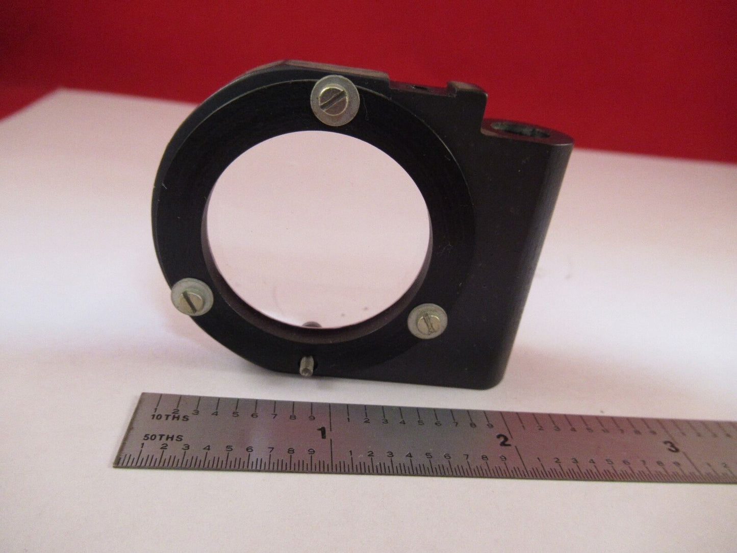 ZEISS MOUNTED OPTICAL LENS GERMANY MICROSCOPE PART OPTICS AS IS #F7-14