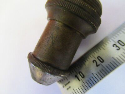 ANTIQUE BRASS REICHERT "8" OBJECTIVE LENS MICROSCOPE PART AS PICTURED &8Z-A-45