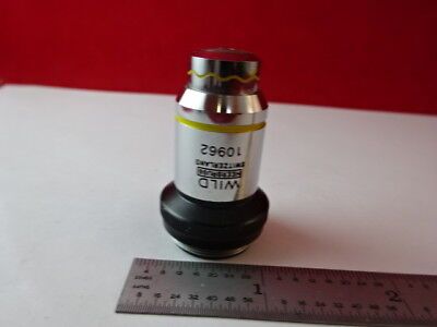 WILD HEERBRUGG SWISS OBJECTIVE PHASE 50X MICROSCOPE OPTICS PART AS IS #88-90-A