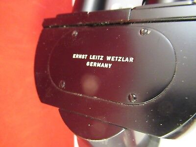 LEITZ WETZLAR GERMANY BINOCULAR HEAD OPTICS MICROSCOPE PART AS PICTURED &FT-4-15