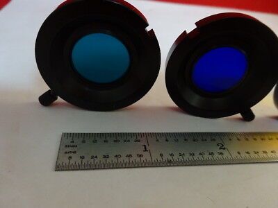 LOT 3 EA FILTERS MICROSCOPE PART OPTICS OPTICAL AS IS &AQ-A-22