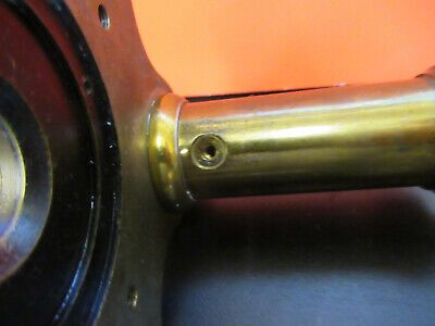 ANTIQUE BAUSCH LOMB BRASS FRAME LIMB MICROSCOPE PART AS PICTURED &B9-FT-21