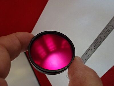 OPTICAL RED GLASS FILTER LASER OPTICS B#AG-18