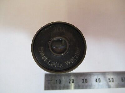 ANTIQUE ERNST LEITZ GERMANY 10X EYEPIECE MICROSCOPE PART AS PICTURED 4B-FT-50