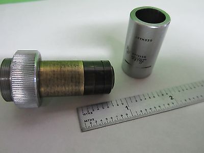 MICROSCOPE PART LEITZ WETZLAR GERMANY OBJECTIVE 20X OPTICS AS IS BIN#S1-L-12