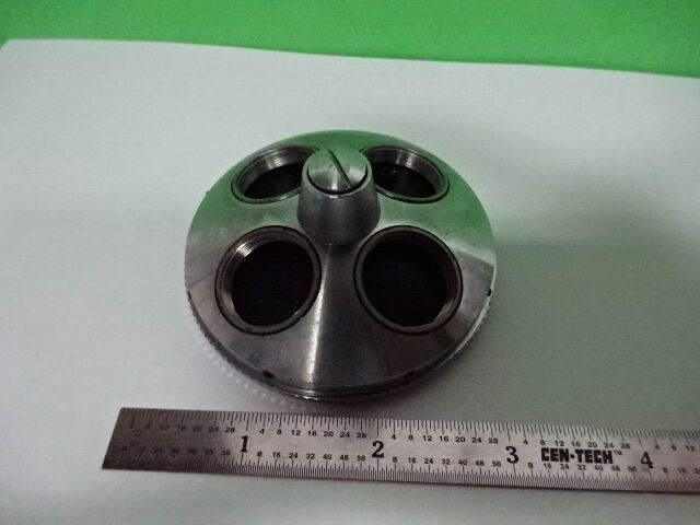 MICROSCOPE PART UNKNOWN MAKER NOSEPIECE AS IS #7B-A-23