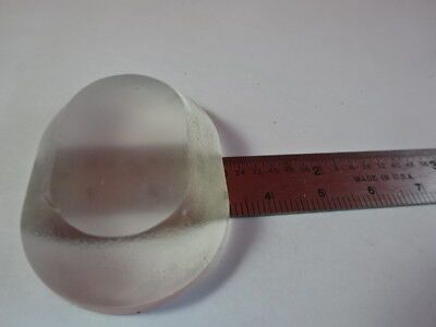 OPTICAL OVAL GLASS PRE-FORM POLISHED FACE MIL SPEC USA OPTICS AS PICTURED &94-72