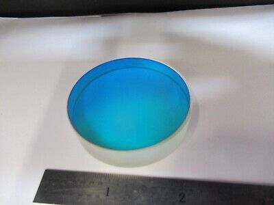 FOR PARTS OPTICAL COATED LENS [coating damaged] OPTICS AS PICTURED &W2-B-15