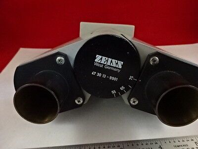 MICROSCOPE PART CARL ZEISS GERMANY OPTICAL HEAD OPTICS AS IS BIN#AD-23