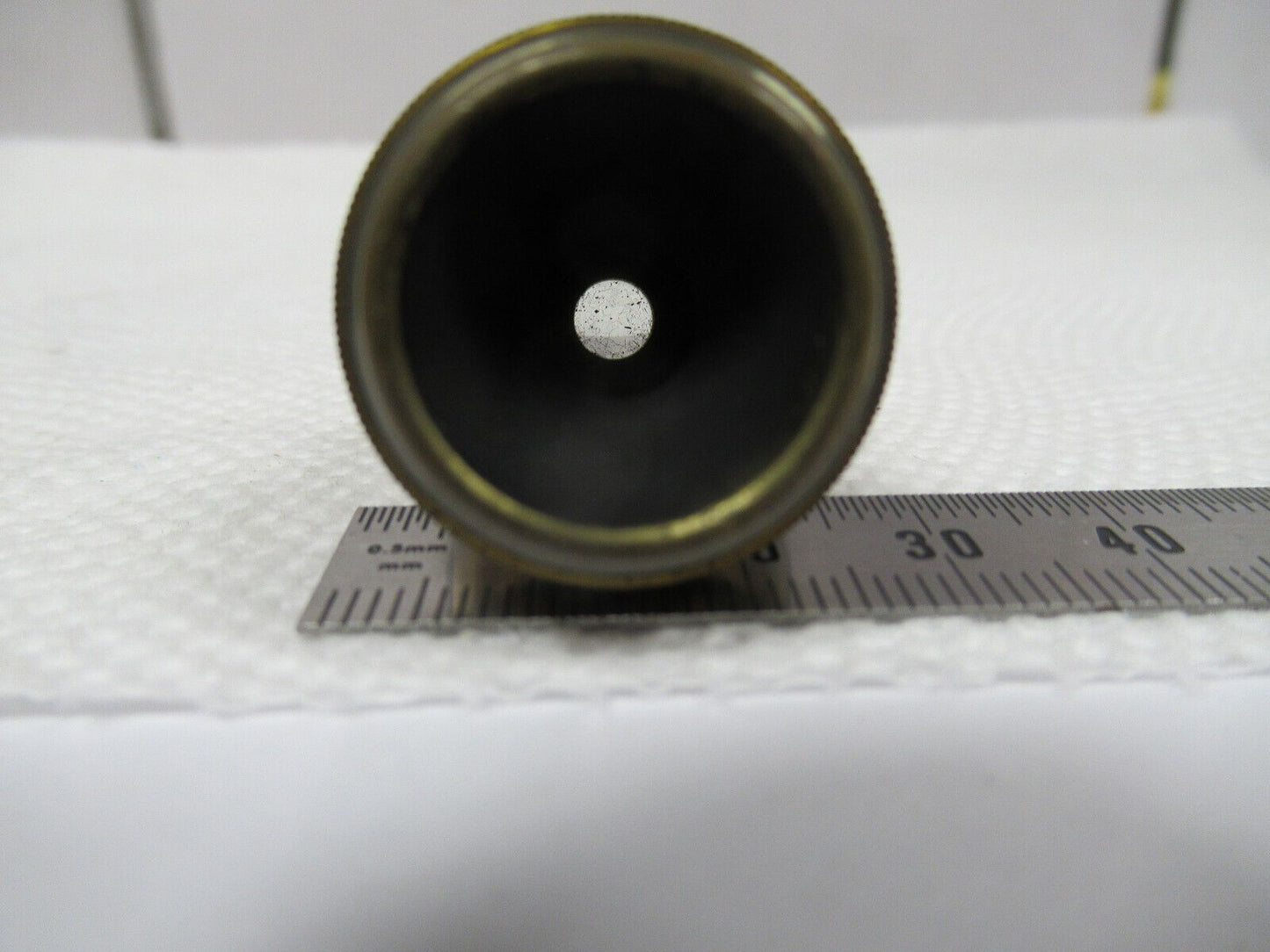 OPTICAL VINTAGE MICROSCOPE OBJECTIVE 4mm BAUSCH LOMB OPTICS AS PICTURED W1-A-80