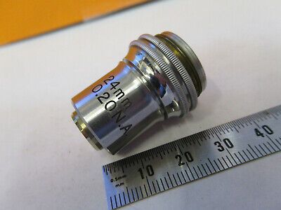 VINTAGE BAUSCH LOMB 2.4mm OBJECTIVE OPTICS MICROSCOPE PART AS PICTURED P4-A-86