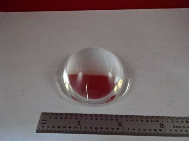 OPTICAL BI CONVEX LENS THICK GLASS LASER OPTICS AS IS #IL6-44