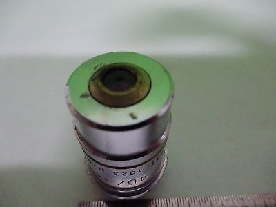 MICROSCOPE PART OBJECTIVE AO 40X ACHROMAT AMERICAN OPTICS AS IS  BIN#W3-34