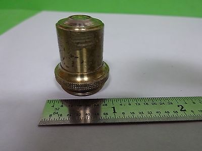 MICROSCOPE PART VINTAGE OBJECTIVE BAKER LONDON 3 OPTICS AS IS BIN#H7-A-09