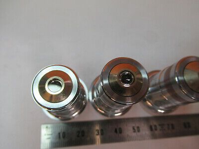 LOT SPENCER OBJECTIVE 10X 43X 97X MICROSCOPE PART OPTICS AS PICTURED AO #P4-A-23