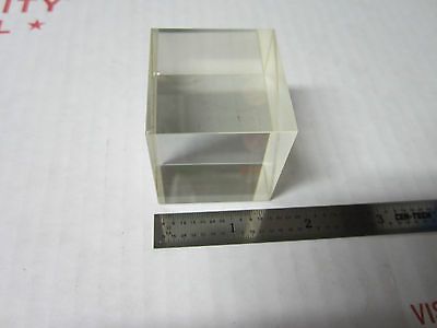 OPTICAL BEAM SPLITTER [chipped on corner] LASER OPTICS xi BIN#4V-02