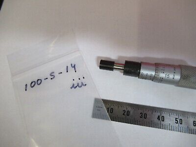 MITUTOYO MICROMETER SCREW ASSEMBLY MICROSCOPE PART AS PICTURED #100-S-14