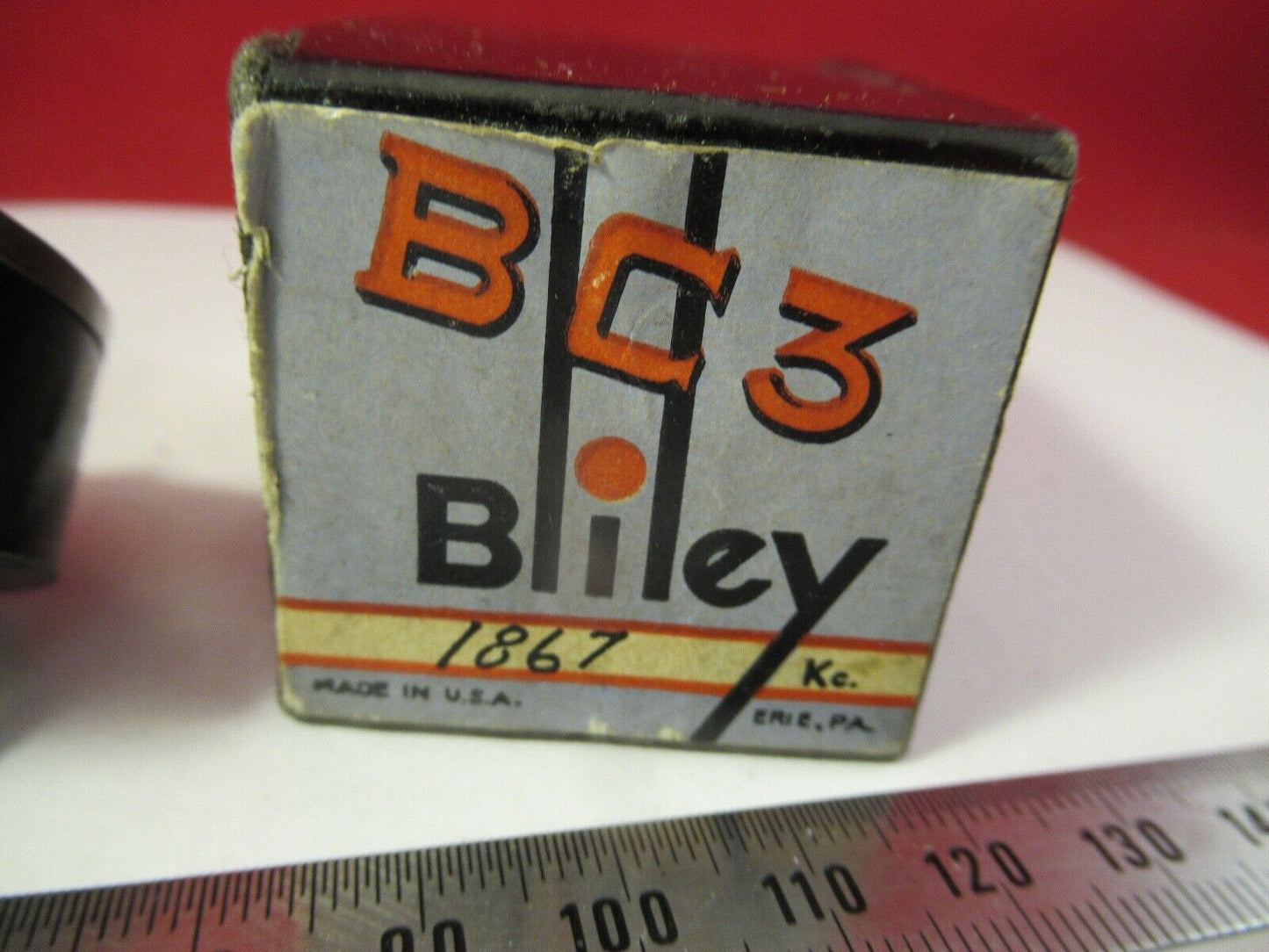 VINTAGE 1940ER QUARZKRISTALL BLILEY BC3 FREQUENZ 1867 KC +BOX &amp;9-A-56