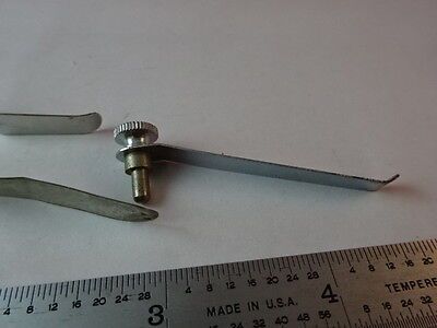 LOT 3 EA CLIPS FOR MICROSCOPE STAGE PART AS IS &2-A-23