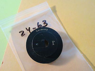 MICROSCOPE PART ZEISS GERMANY PIECE MASK? CONTRAST ? OPTICS BIN#24-63