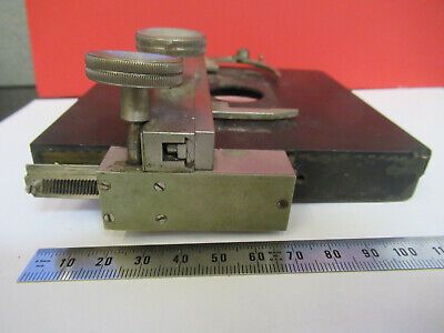 ANTIQUE LEITZ WETZLAR GERMANY STAGE X-Y MICROSCOPE PART AS PICTURED &B1-B-12