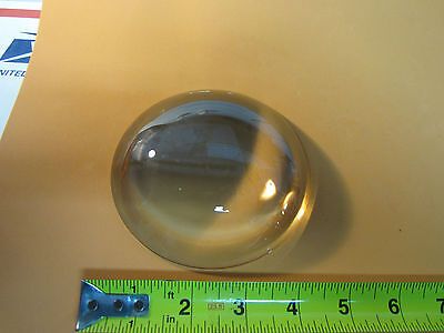 OPTICAL LARGE CONVEX LENS [some blemishes] LASER OPTICS BIN#13