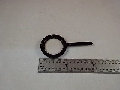 MICROSCOPE PART ZEISS POLARIZER RETARDER SLIDE POL OPTICS AS IS #T2-B-14