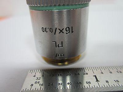 MICROSCOPE OBJECTIVE LEITZ WETZLAR GERMANY PL 16X INFINITY OPTICS BIN#A1-M-32