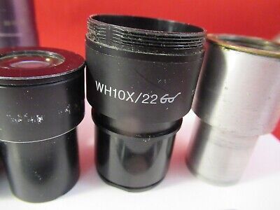 FOR PARTS LOT EYEPIECES ASSORTED OPTICS MICROSCOPE PART AS PICTURED &8-B-67