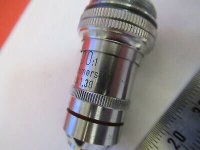 WOLFE WETZLAR OBJECTIVE 100X LENS OPTICS MICROSCOPE PART AS PICTURED &8Y-A-14