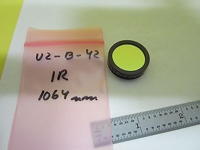 OPTICAL INFRARED FILTER LASER OPTICS AS IS BIN#U2-B-42